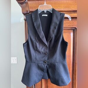 Reformation Oakley Black Blazer Vest Size 6